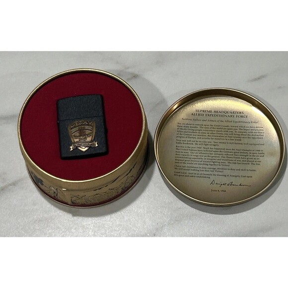 Vintage Zippo D-Day Normandy 50 Years 1944-1994 Limited Edition Lighter W Tin - Picture 1 of 7